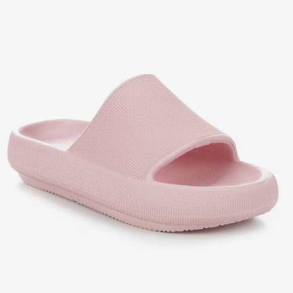 Women's Size 7 MIA Camyl Platform Slides, Blush, Pink - Picture 1 of 4